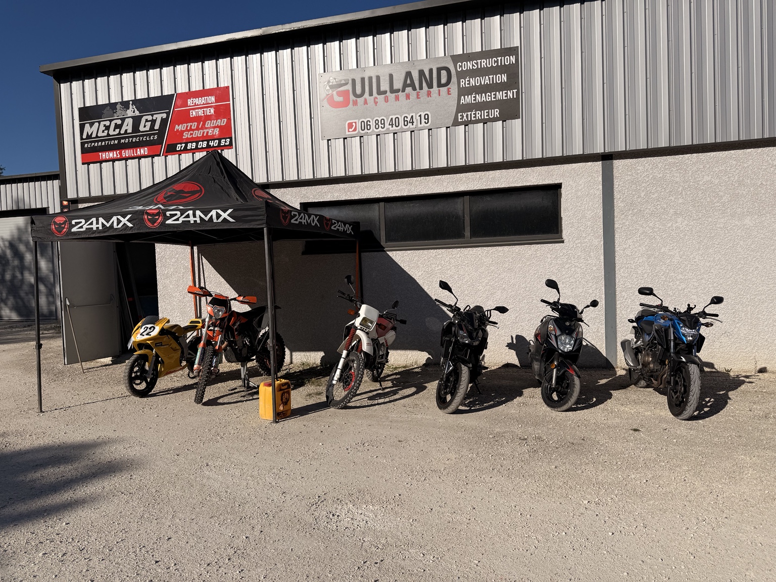 Devanture de l’atelier MECA GT